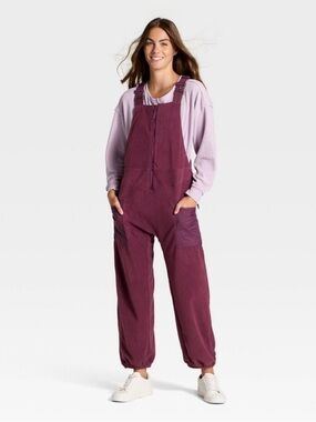 Women's High Pile Fleece Overalls - JoyLab